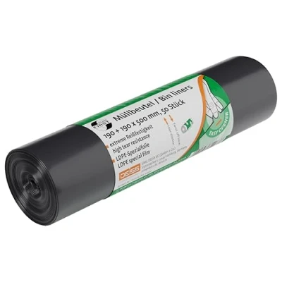 Afbeelding van Grijze Vuilniszakken 200 Zakken 10 Liter LDPE 38cm x 50cm (Afvalzakjes Liter, Afvalzakken, Afvalzak, Past in Brabantia Touch Bin 10/12 Liter)