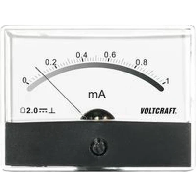 Afbeelding van VOLTCRAFT AM 86X65/1MA Inbouwmeter 86X65/1 mA/DC Draaispoel