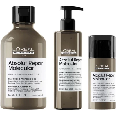 Afbeelding van L`Oreal Professionnel Absolut Repair Molecular Set Schade Herstel 5