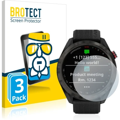Afbeelding van BROTECT Screenprotector voor Garmin Approach S42 Folie Beschermfolie Beschermglas transparant (3 Stuks)