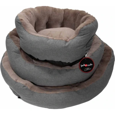 Afbeelding van Jack and Vanilla Ronde Hondenmand Nimba Grijs