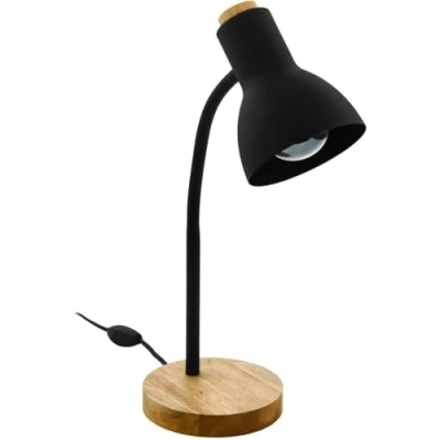 Afbeelding van EGLO Veradal Tafellamp/bureaulamp E27 42 cm Bruin/Zwart