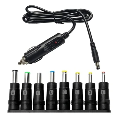 Afbeelding van 12 V DC autovoeding, 5 A kabel, autolader, 2 m, voor dvd speler, router, GPS, camera, CCTV