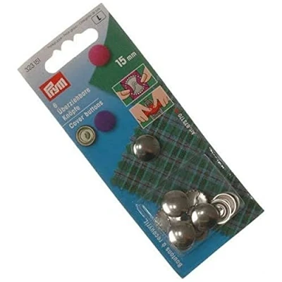 Afbeelding van Prym Pulsanti Senza Attrezzi, metaal, Argento, 323151, 15 mm, 6 stuks