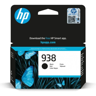 Afbeelding van HP 938 Black Original Ink Cartridge inktcartridge 1 stuk(s) Origineel Normaal rendement Zwart
