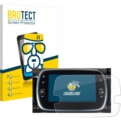 Afbeelding van BROTECT Screenprotector voor Fiat 500 Series 8 2020 Uconnect 7&quot; Folie Beschermfolie Beschermglas transparant