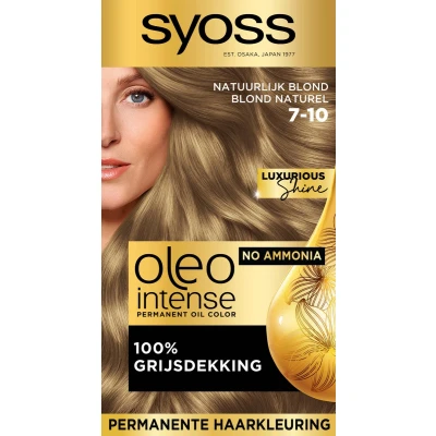 Afbeelding van 2+2 gratis: Syoss Oleo Intense Haarverf 7 10 Natuurlijk Blond