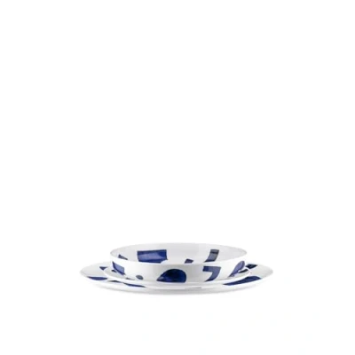 Afbeelding van Alessi NF08S12 placemat, porselein, wit, blauw, 12 delig
