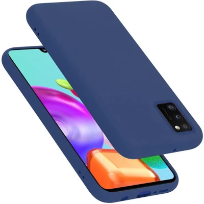 Afbeelding van Cadorabo Hoesje geschikt voor Samsung Galaxy A41 in LIQUID BLAUW Beschermhoes gemaakt van flexibel TPU silicone Case Cover