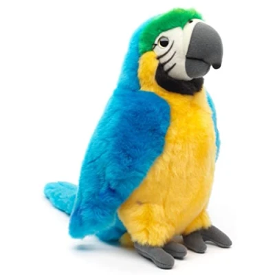 Afbeelding van Uni Toys Papegaai (rood) 28 cm (hoogte) pluche vogel pluche, knuffeldier