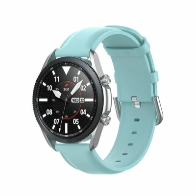 Afbeelding van Garmin Vivoactive 5 / 3 Classic leren bandje Blauw