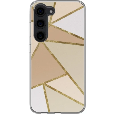 Afbeelding van imoshion hoesje Geschikt voor Samsung Galaxy S23 Design Graphic Beige