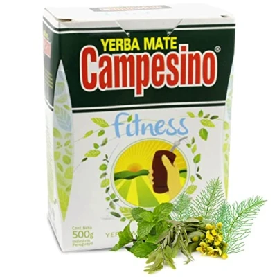 Afbeelding van 🌿Yerba Maté Campesino Fitness 500 g + geschenkmonster (50 g): rijk aan antioxidanten en vitaminen, versnelt de stofwisseling, zonder suiker