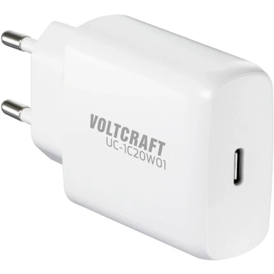 Afbeelding van VOLTCRAFT UC 1C20W01 USB oplader 20 W Binnen, Thuis Uitgangsstroom (max.) 3 A Aantal uitgangen: 1 x C GaN