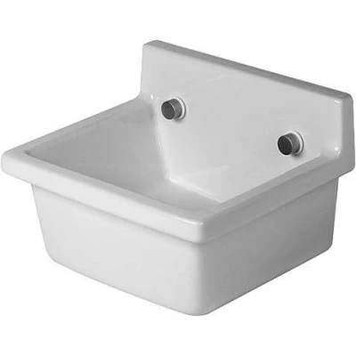 Afbeelding van Duravit Starck 3 uitstortgootsteen 48x42,5 cm wit Tijdloze uitstraling