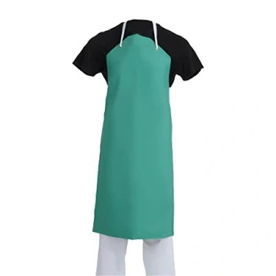 Afbeelding van Whites PVC nylon halterschort groen