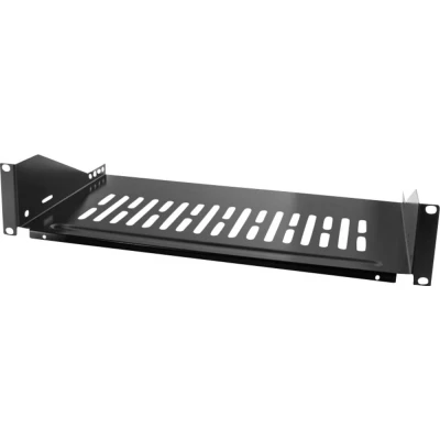 Afbeelding van LogiLink SF2C35B 19 inch Apparaatbodem voor patchkast 2 HE Vast inbouw Geschikt kastdiepte: 450 mm Zwart