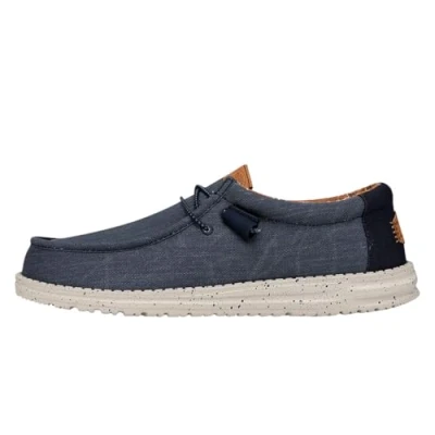 Afbeelding van Hey Dude Instappers Wally Sportieve veterschoenen, Dames, Maat: 41, Blue Textiel