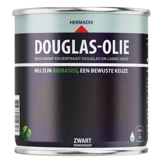 Afbeelding van Hermadix douglas olie zwart 750 ml met gratis kwast