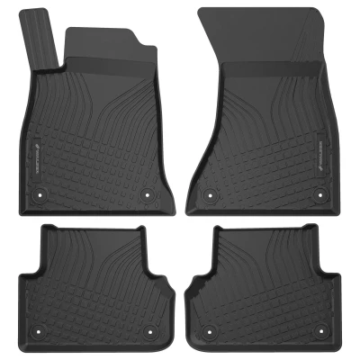Afbeelding van WALSER 100071 Vloermatset TPE (thermoplastische elastomeer) zwart AUDI: A4 B9 Avant, Saloon