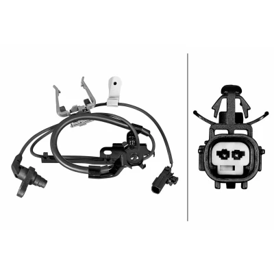 Afbeelding van HELLA 6PU 358 219 111 ABS Sensor Met verbindingsstuk Geluidsensor 2 1075