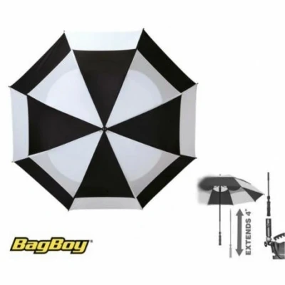 Afbeelding van BagBoy golf paraplu Telescopic Zwart Wit