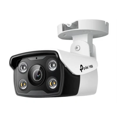 Image de TP Link VIGI C340 V1 Caméra de surveillance réseau puce extérieur résistant aux intempéries couleur (Jour et nuit) 2560 x 1440 montage M12 Focale fixe audio LAN 10/100 H.264, H.265, H.265+, H.264+ DC 12 V