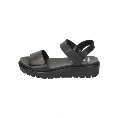 Afbeelding van ara Sandalen met sleehak, Dames, Maat: 41, Schwarz Leer