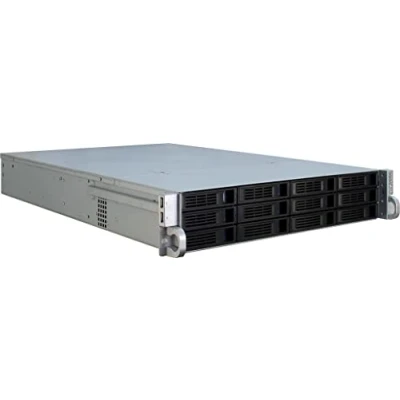Afbeelding van Inter Tech IPC 2U 2412 Rack Zwart, Zilver