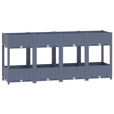 Afbeelding van Plantenbak verhoogd 160x40x71 cm polypropyleen