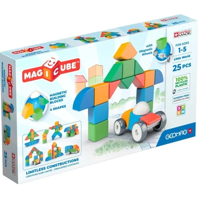 Afbeelding van Geomag Magicube Shapes Little World 25 pcs