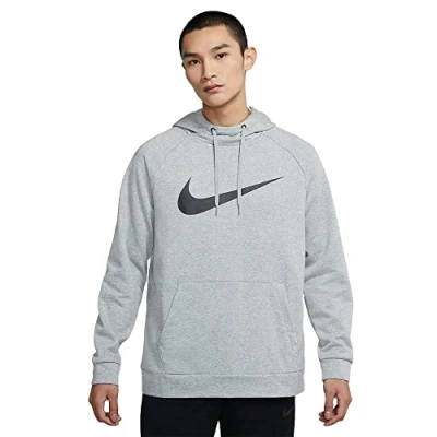 Afbeelding van Nike Performance Hoodie, Heren, Maat: XL, Dark grey heather/black