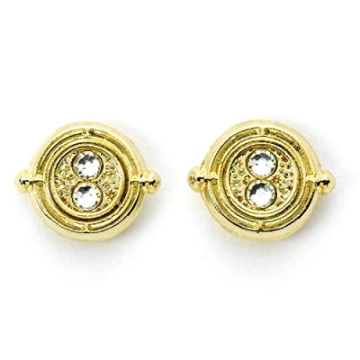Afbeelding van Harry Potter Tijdverdrijver Stud Oorbellen Goud
