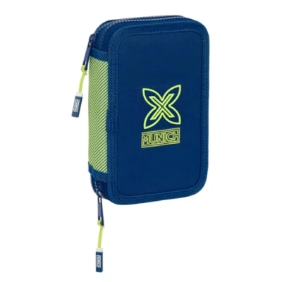 Afbeelding van Schooletui met Accessoires Munich North Marineblauw 12.5 x 19.5 4 cm 29 Onderdelen