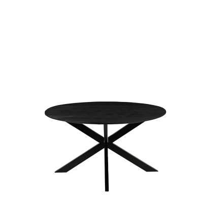 Afbeelding van LABEL51 Otis Eetkamertafel Zwart Mangohout 140 cm Rond