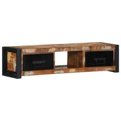 Afbeelding van vidaXL Tv meubel 100x30x25 cm massief gerecycled hout