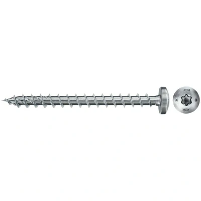 Afbeelding van Fischer 670239 spaanplaatschroef Power Fast II 4,0 x 40 TX20 bolkop voldraad blauw verzinkt (200st)