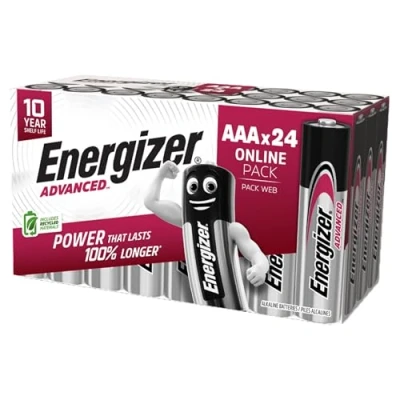 Afbeelding van Energizer 24 stuks AAA 1,5 V alkalinebatterijen lange levensduur Triple A