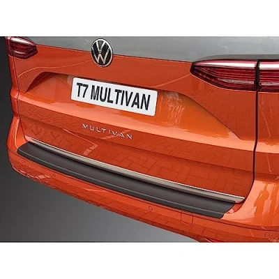 Afbeelding van Achterdrempelbescherming (ABS) geschikt voor Volkswagen Multivan T7 2021, zwart