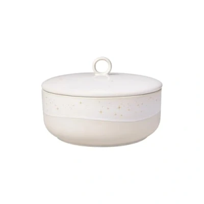 Afbeelding van Villeroy &amp; Boch Winter Glow Opbergdoos 19 Cm Beige
