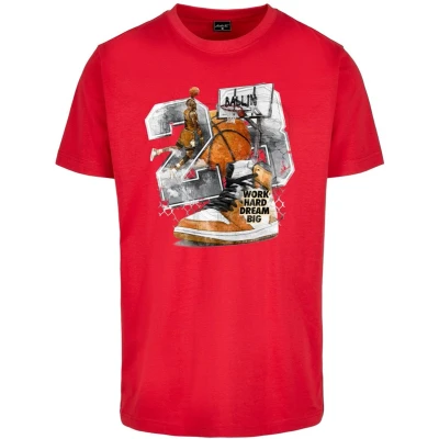 Afbeelding van Mister TEE Vintage Ballin Tshirt print, Heren, Maat: Medium, Cityred