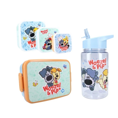 Afbeelding van Woezel &amp; Pip Lunchset; Fles, Lunchbox en 3 in 1 Snackbox 8721122783740