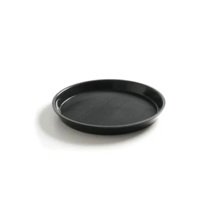 Afbeelding van Hendi Dienblad Rond met Hoge Rand Zwart Antislip Horeca Ø36x(H)3,9cm