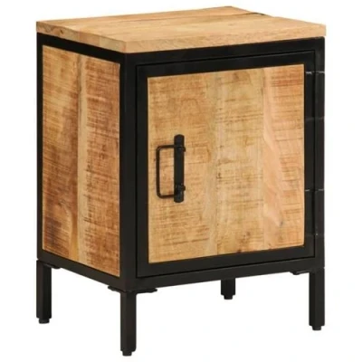 Image de vidaXL Table de chevet 40x30x52,5 cm bois manguier massif brut358503