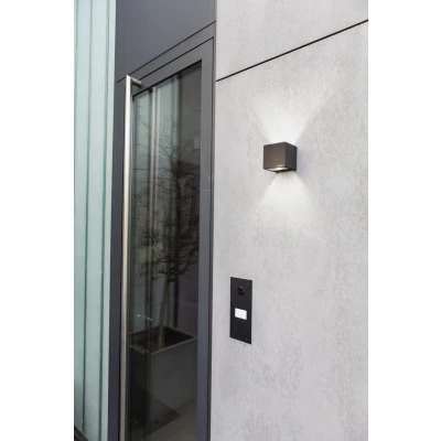 Afbeelding van Lutec GEMINI 5189114118 LED buitenlamp (wand) Antraciet