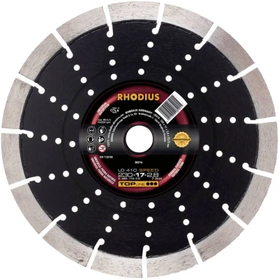 Afbeelding van Rhodius 303716 LD410 SPEED Diamanten doorslijpschijf Diameter 230 mm Boordiameter 22.23 Natuursteen 1 stuk(s)