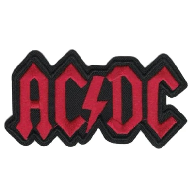 Afbeelding van AC/DC patch Rood logo
