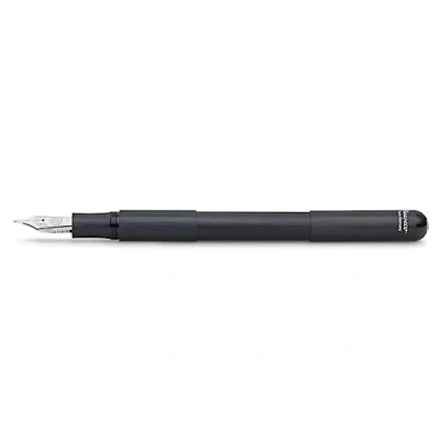 Afbeelding van Kaweco SUPRA Zwarte vulpen, exclusieve vulpen voor inktpatronen met hoogwaardige stalen veer retro metalen doos, lengte 95 165 mm, veerbreedte B (breed)