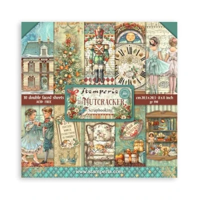 Afbeelding van Stamperia The Nutcracker 8x8 Inch Paper Pack (SBBS112)