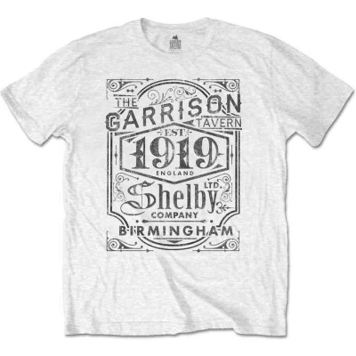 Afbeelding van Peaky Blinders Garrison Pub Heren T shirt L Wit